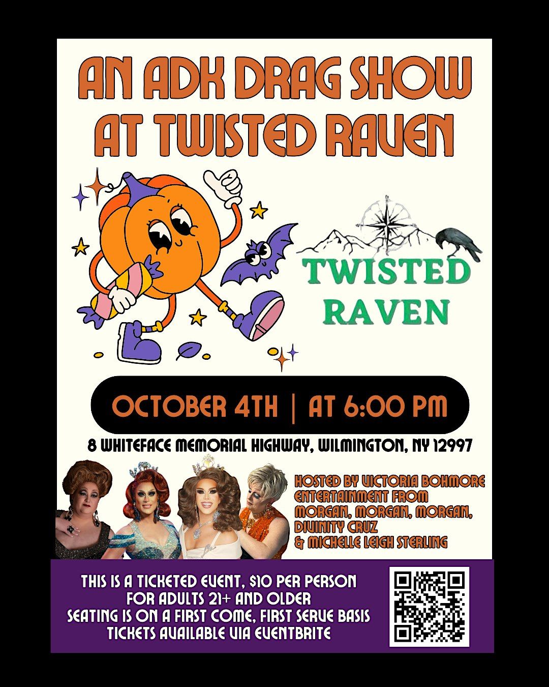 An ADK Drag Show at the Twisted Raven, 4 October | Event in Wilmington | AllEvents