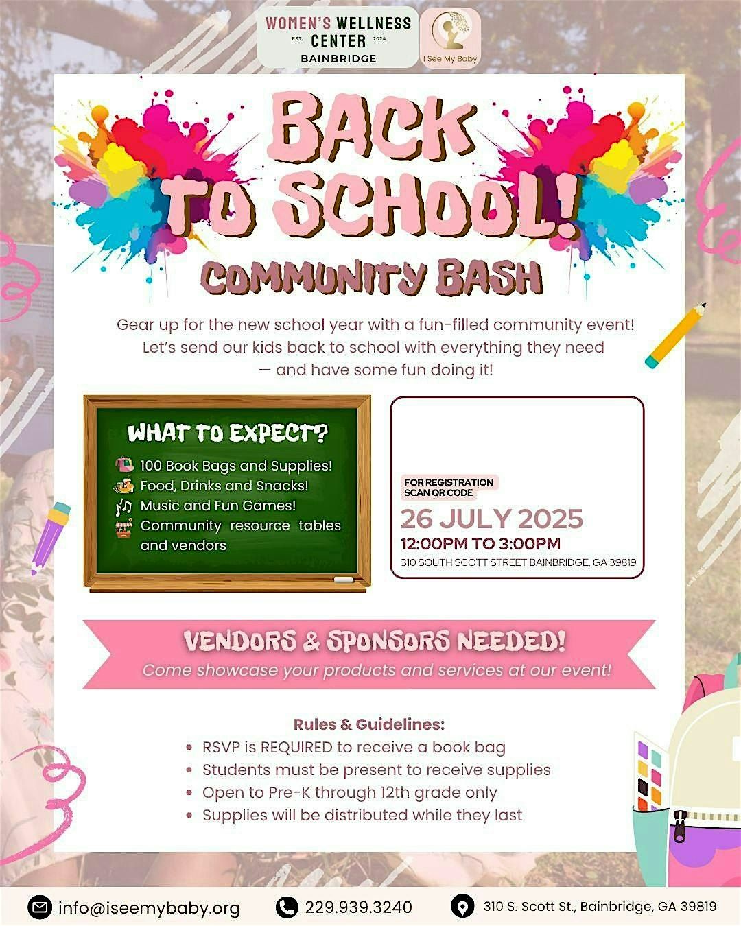 Back To School Community Bash, 26 July | Event in Bainbridge | AllEvents