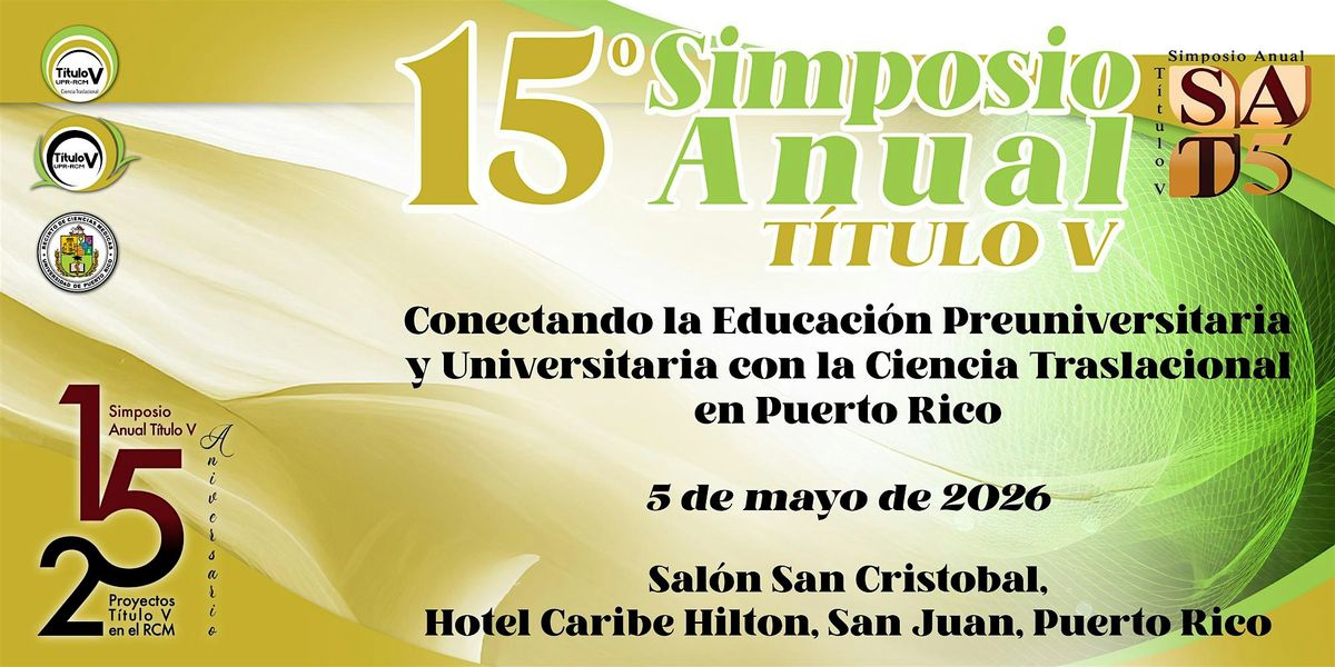 15 Simposio Anual Título V, 5 May | Event in San Juan | AllEvents