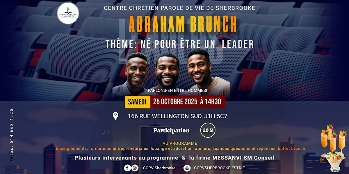 ABRAHAM BRUNCH, 25 October | Event in Sherbrooke | AllEvents