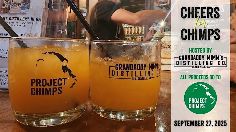 Cheers for Chimps at Grandaddy Mimm's, 27 September | Event in Blairsville | AllEvents