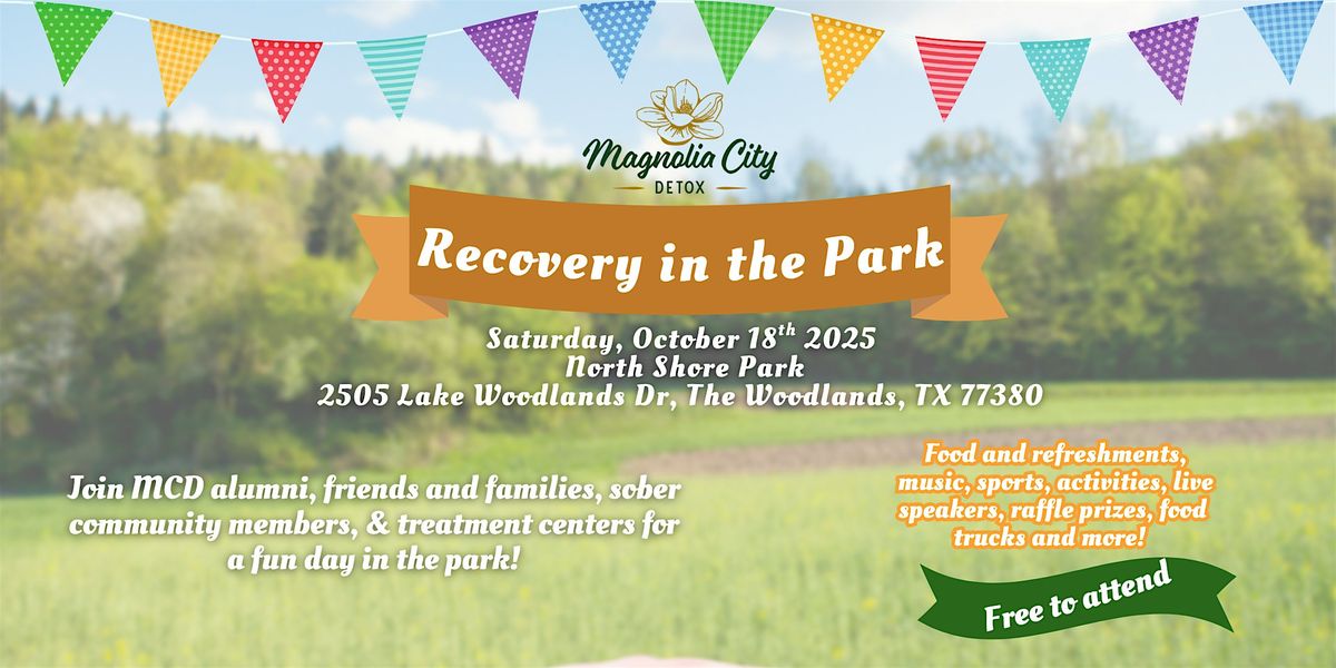 Free to Attend: Recovery in the Park hosted by Magnolia City Detox, 18 October | Event in The Woodlands | AllEvents