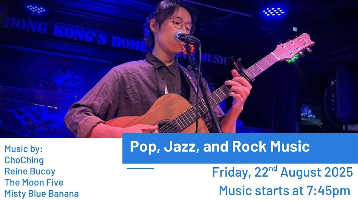 Live Music: Pop, Jazz, and Rock Music, 22 August | Event in Central | AllEvents