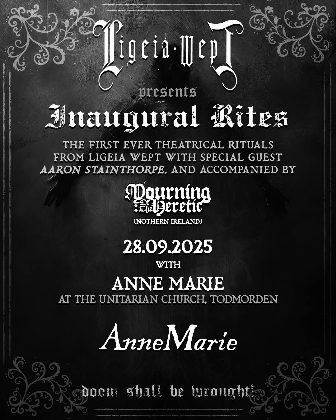Inaugural Rites - Todmorden unitarian Church, 28 September | Event in Todmorden | AllEvents