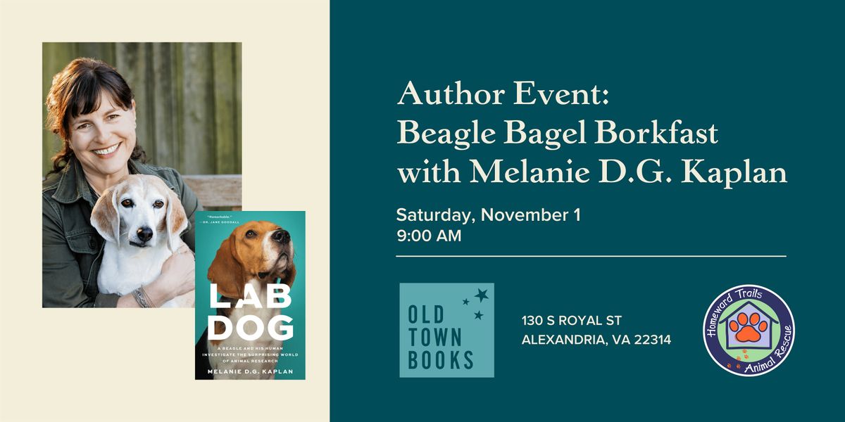 Beagle Bagel Borkfast with Melanie D.G. Kaplan, 1 November | Event in Alexandria | AllEvents