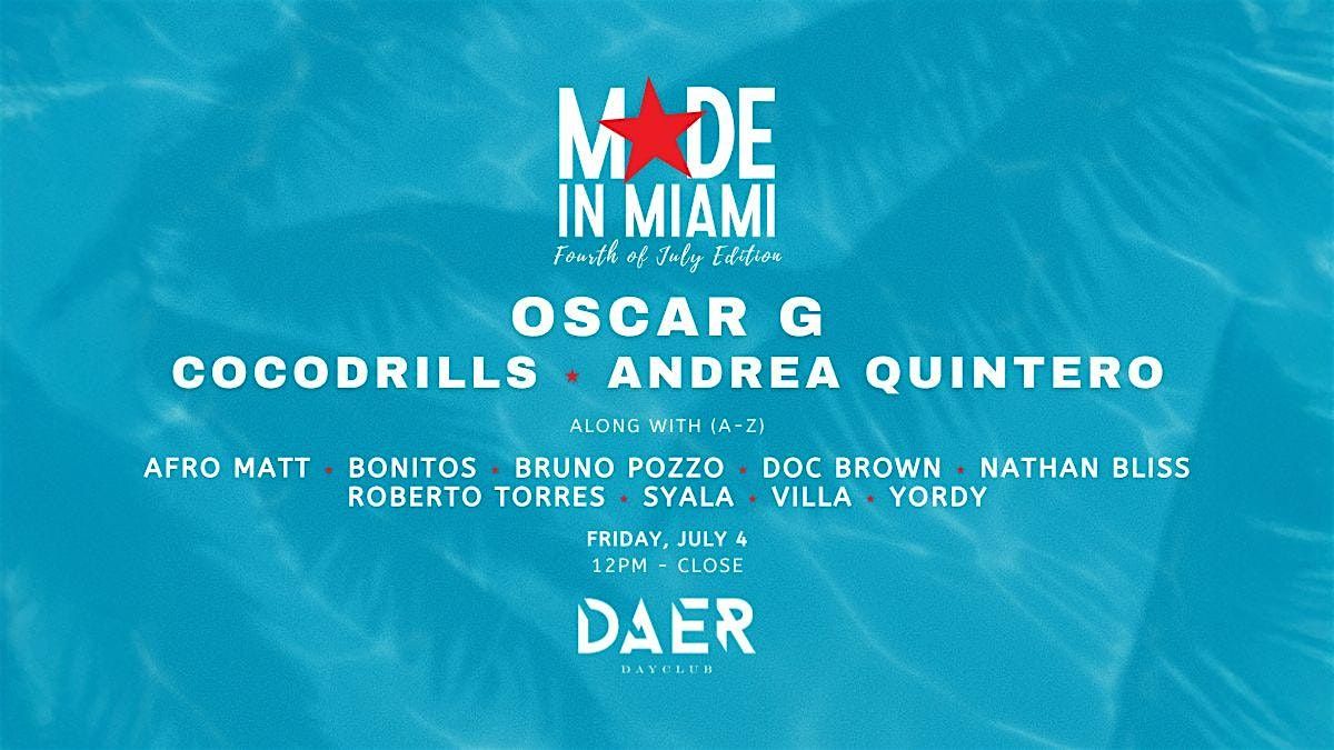 Made In Miami Pool Party with Oscar G & Friends, 4 July | Event in Hollywood | AllEvents