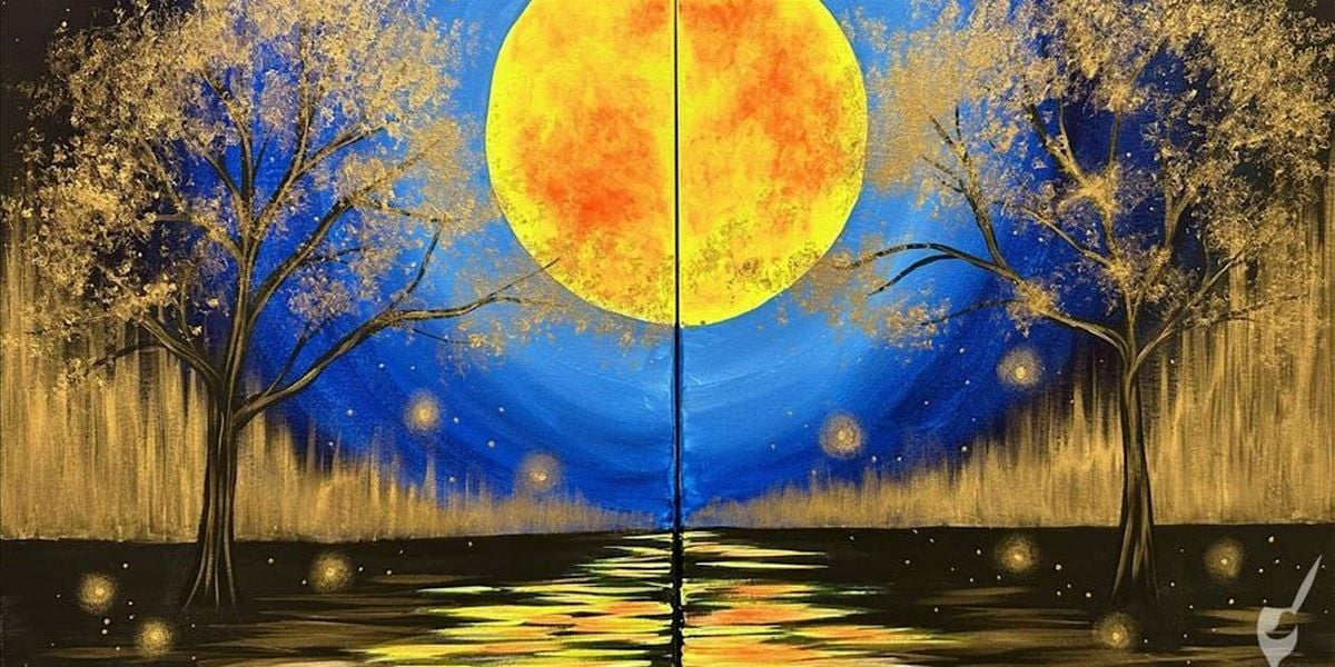 Moonlit Nights - Paint and Sip by Classpop!™, 8 August | Event in Pearland | AllEvents