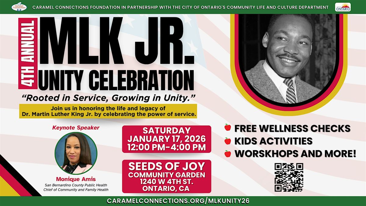 4th Annual MLK Jr. Unity Celebration, 17 January | Event in Ontario | AllEvents