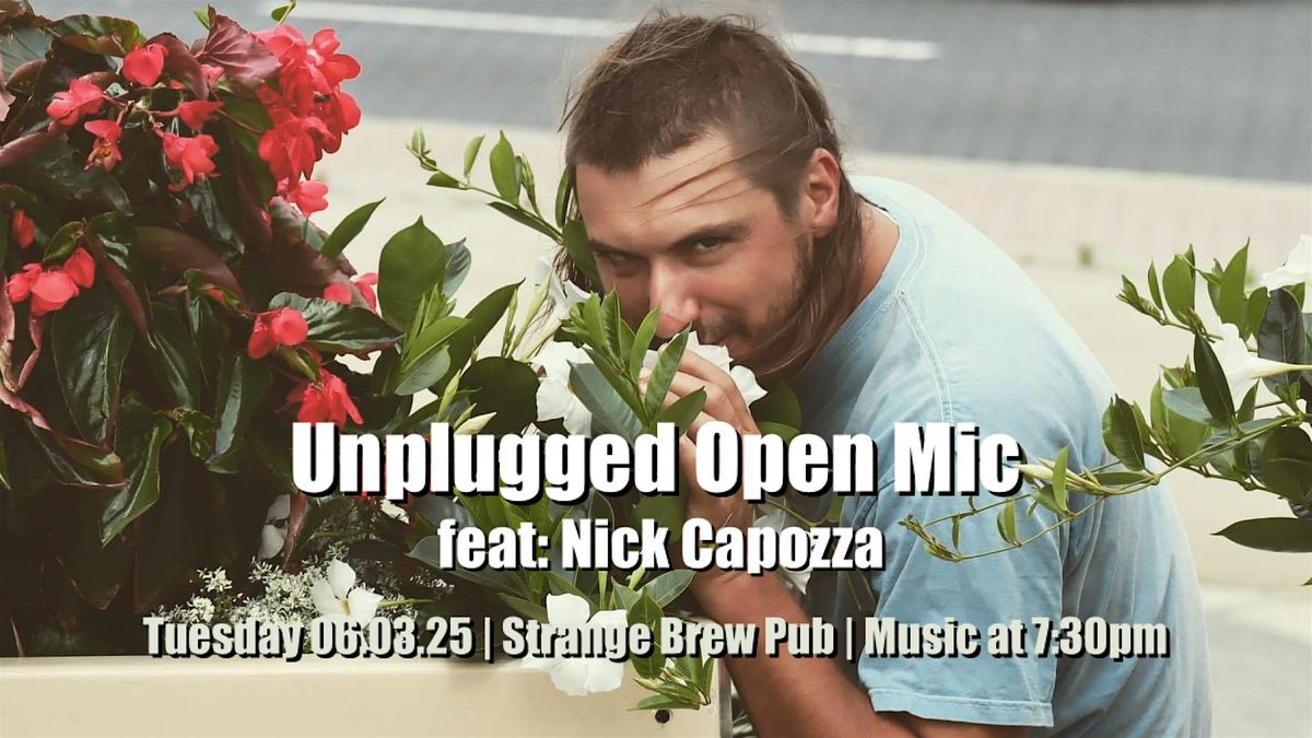 Unplugged Open Mic feat: Nick Capozza, 3 June | Event in Norwich | AllEvents