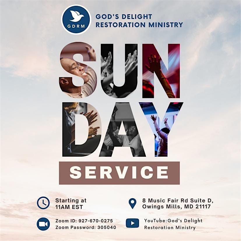 Sunday Service - God's Delight Restoration Ministry | Event in Owings Mills | AllEvents