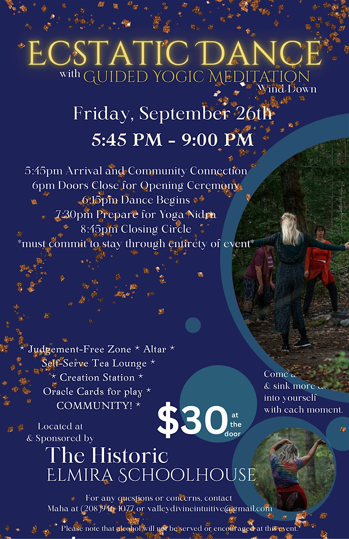 Ecstatic Dance w/ Guided Yogic Meditation, 26 September | Event in Elmira | AllEvents