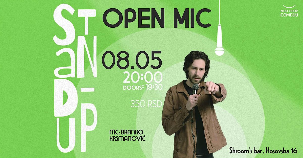 Stand-up open mic | Event in Beograd | AllEvents