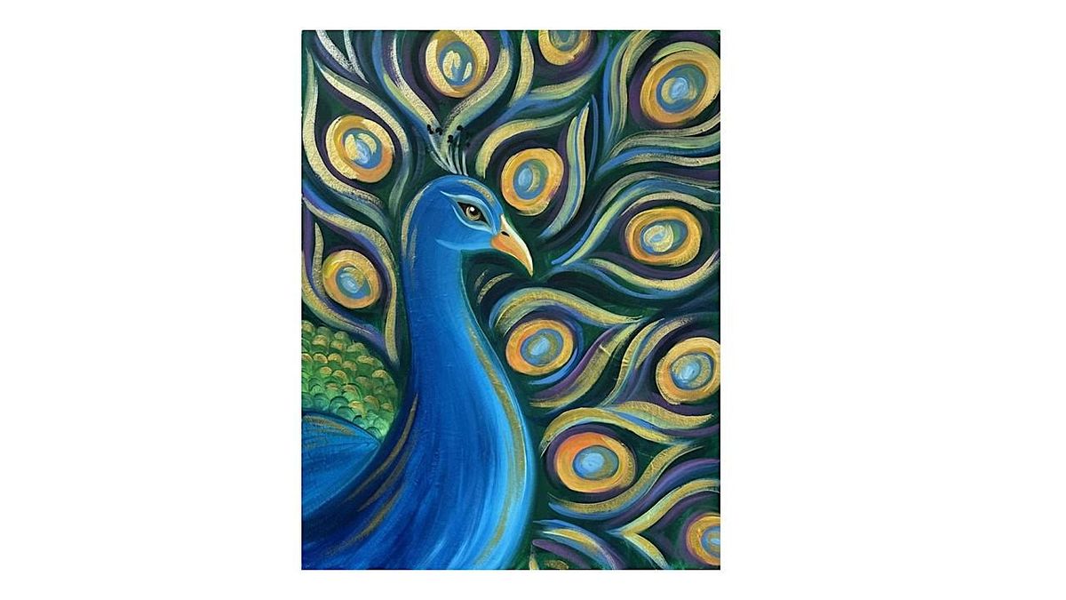 Paint & Sip - Prideful Peacock, 1 July | Event in Bridgewater | AllEvents