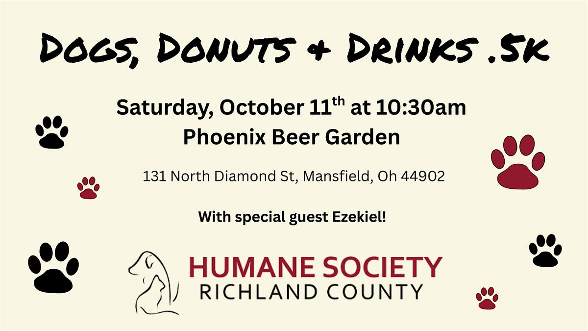 Dogs, Donuts & Drinks .5K October 11, 2025, 11 October | Event in Mansfield | AllEvents