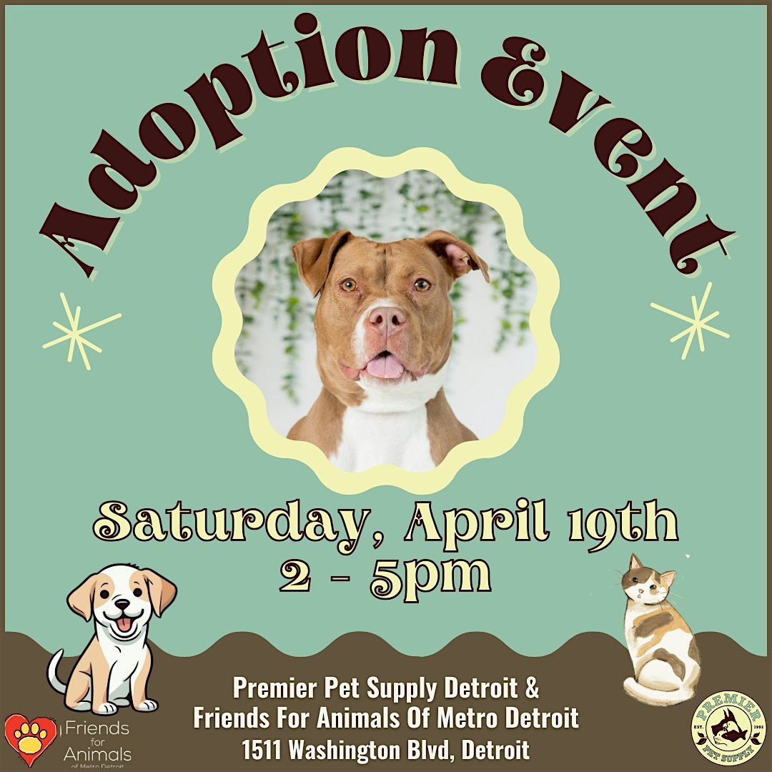Spring has Sprung Adoption Event, 14 May | Event in Detroit | AllEvents