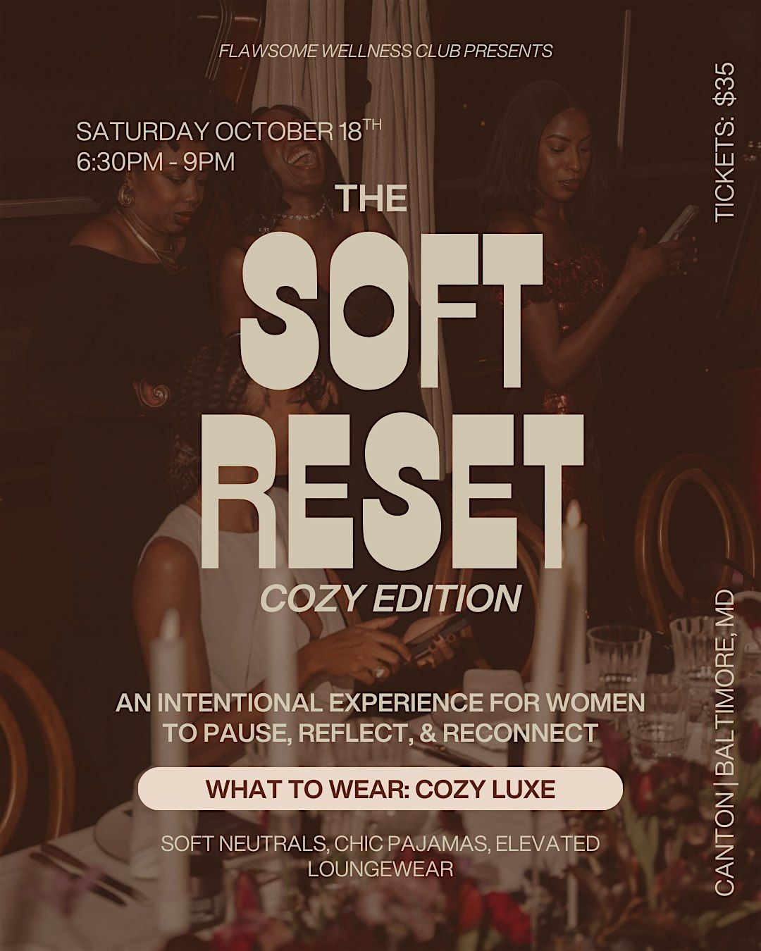 The Soft Reset: Cozy Edition, 18 October | Event in Baltimore | AllEvents