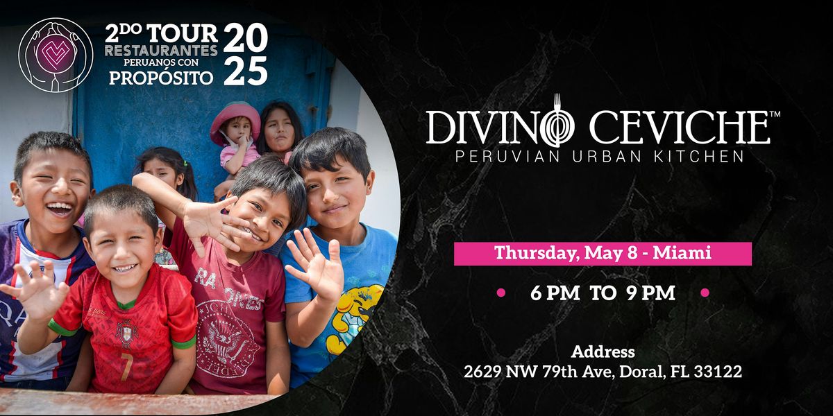 TRPP 2025 - Charity Dinner #6 - Divino Ceviche | Event in Doral | AllEvents