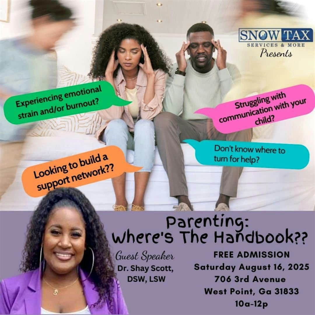 Parenting: Where's The Handbook???, 16 August | Event in West Point | AllEvents