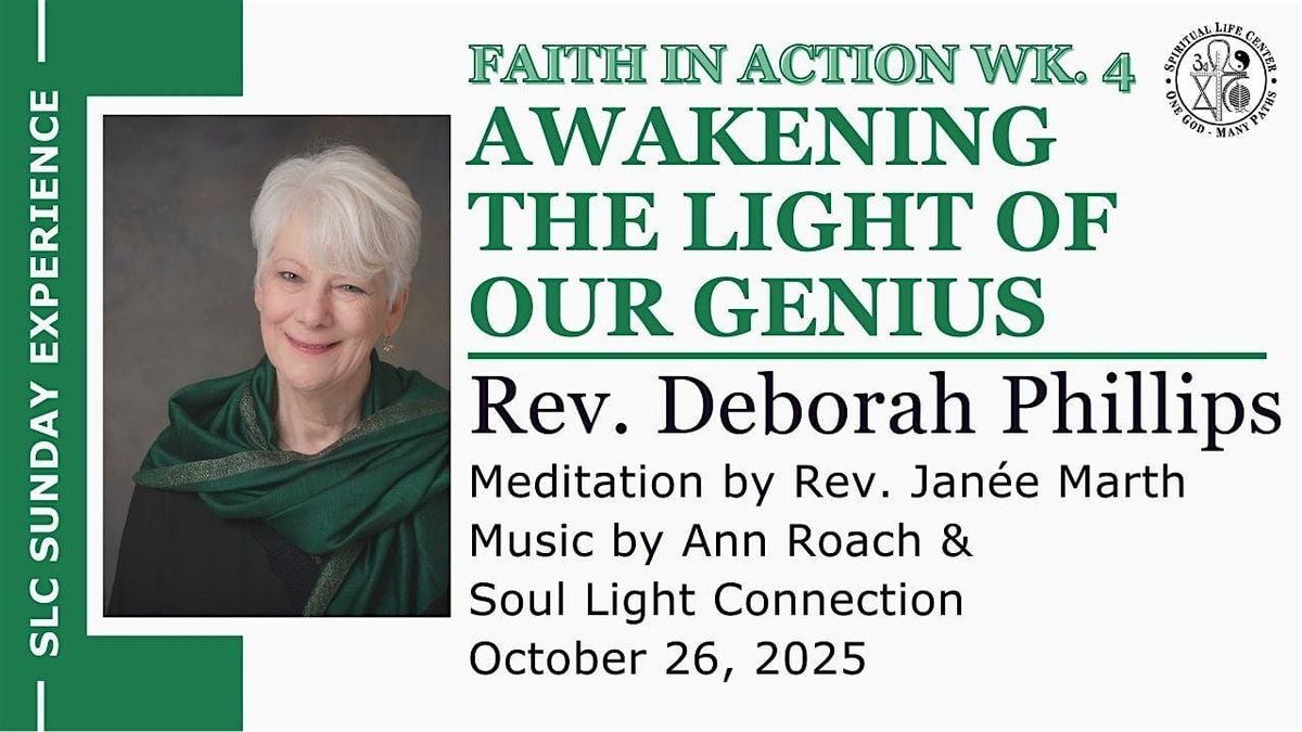 SLC Sunday Experience: Awakening the Light of Our Genius, 26 October | Event in Sacramento | AllEvents