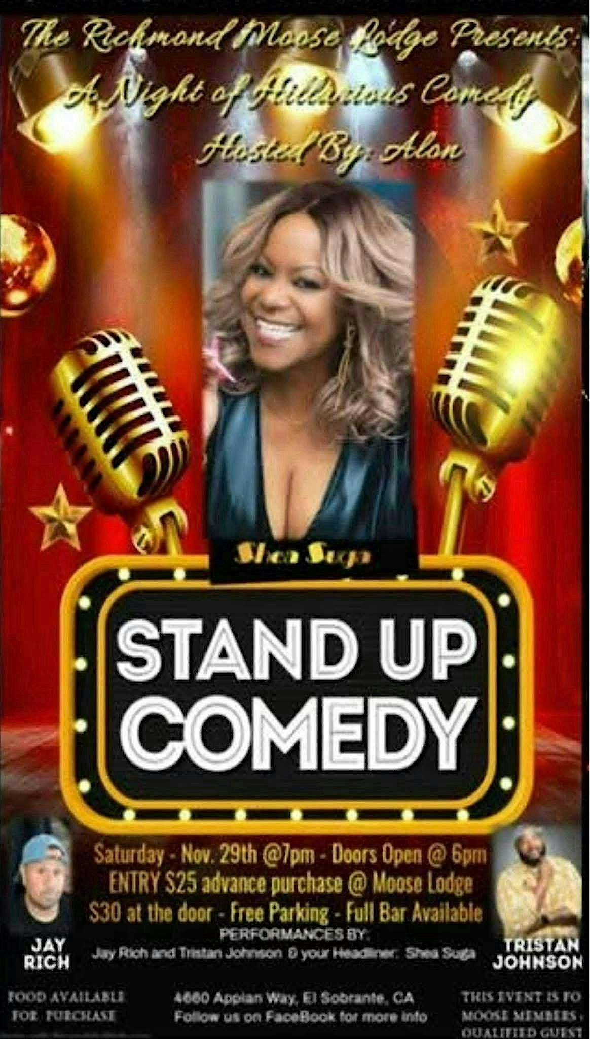 Stand Up Comedy Show, 29 November | Event in El Sobrante | AllEvents