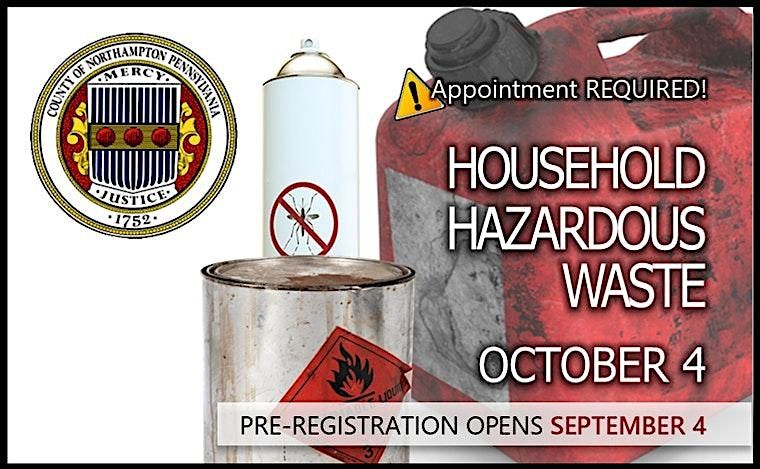 Household Hazardous Waste Collection Event, 4 October | Event in Bethlehem | AllEvents