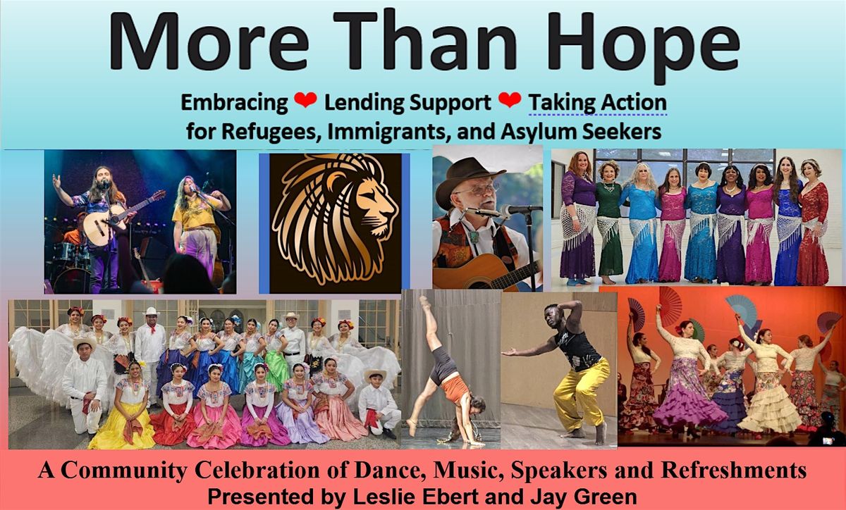 Fourth Annual "More than Hope" benefit concert in support of Immigrants., 15 February | AllEvents