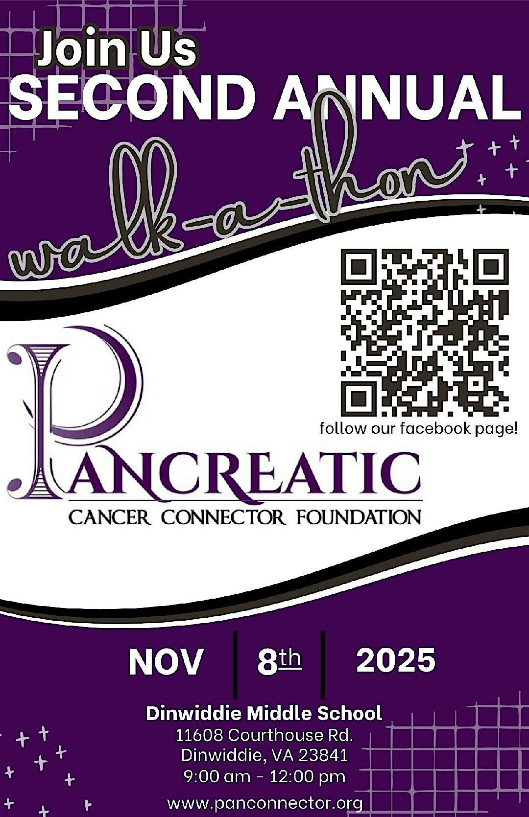 2nd Annual Pancreatic Cancer Connector Foundation Walk-a-thon, 8 November | Event in Dinwiddie | AllEvents