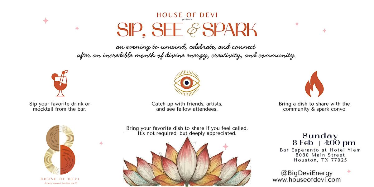 Sip, See & Spark, 8 February | Event in Houston | AllEvents