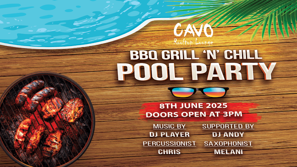 BBQ Grill & Chill Pool Party at Cavo Rooftop Bahrain, 8 June | Event in Manama | AllEvents