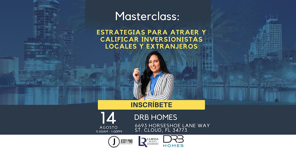 LUNCH & LEARN Cómo atraer y calificar inversionistas locales y extranjeros, 14 August | Event in St. Cloud