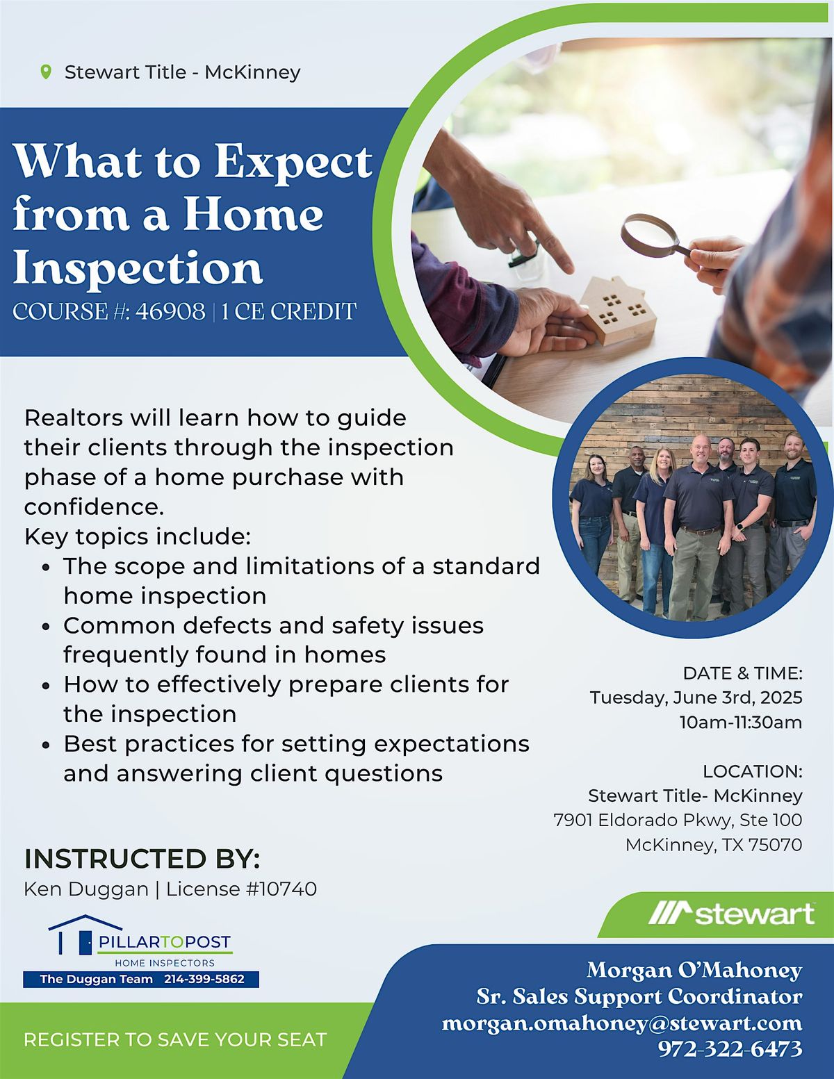 CE Class: What to Expect from a Home Inspection, 3 June | Event in McKinney | AllEvents