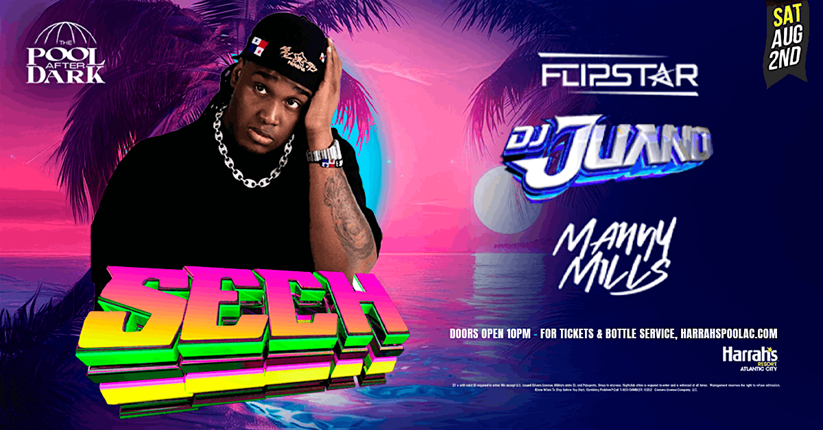 SECH at The Pool After Dark, 2 August | Event in Atlantic City | AllEvents