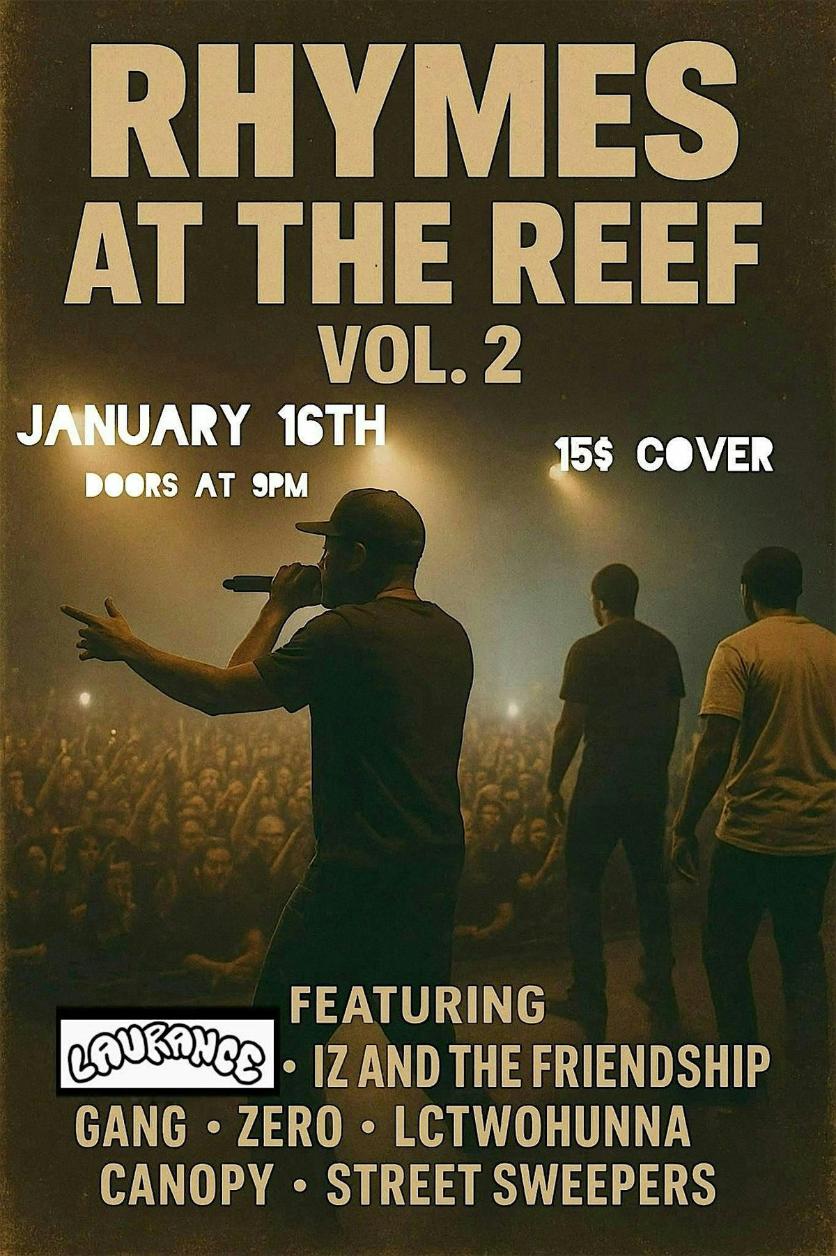 Rhymes at The Reef Volume 2, 16 January | Event in Boise | AllEvents