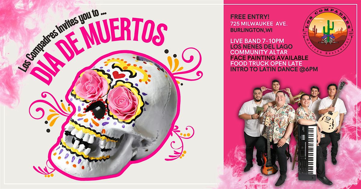 Dia De Muertos con Los Nenes Del Lago, 1 November | Event in Burlington | AllEvents