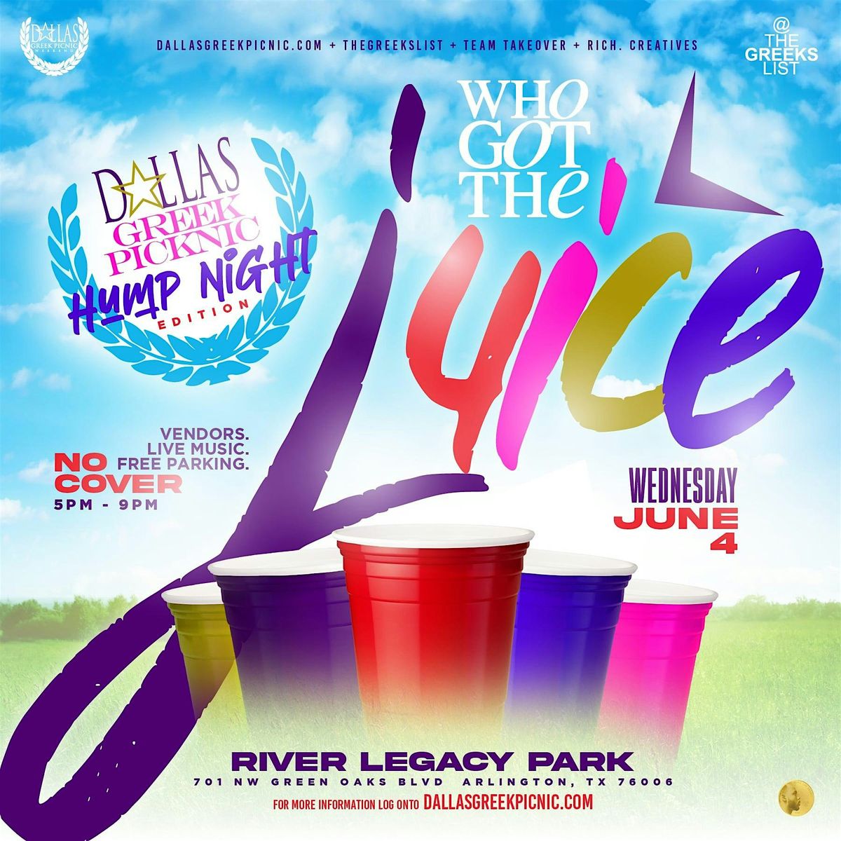 WHO GOT THE JUICE: DGP HUMP Nite Edition @ River Legacy Park (Arlington, TX, 4 June | Event in Arlington | AllEvents