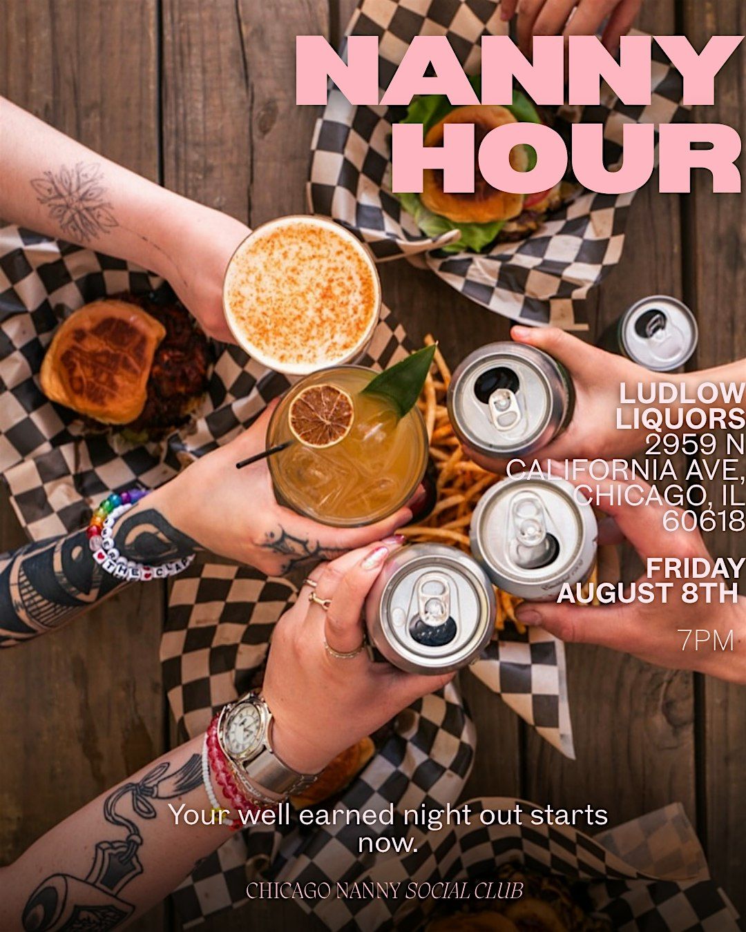Nanny Hour at Ludlow Liquors, 8 August | Event in Chicago | AllEvents