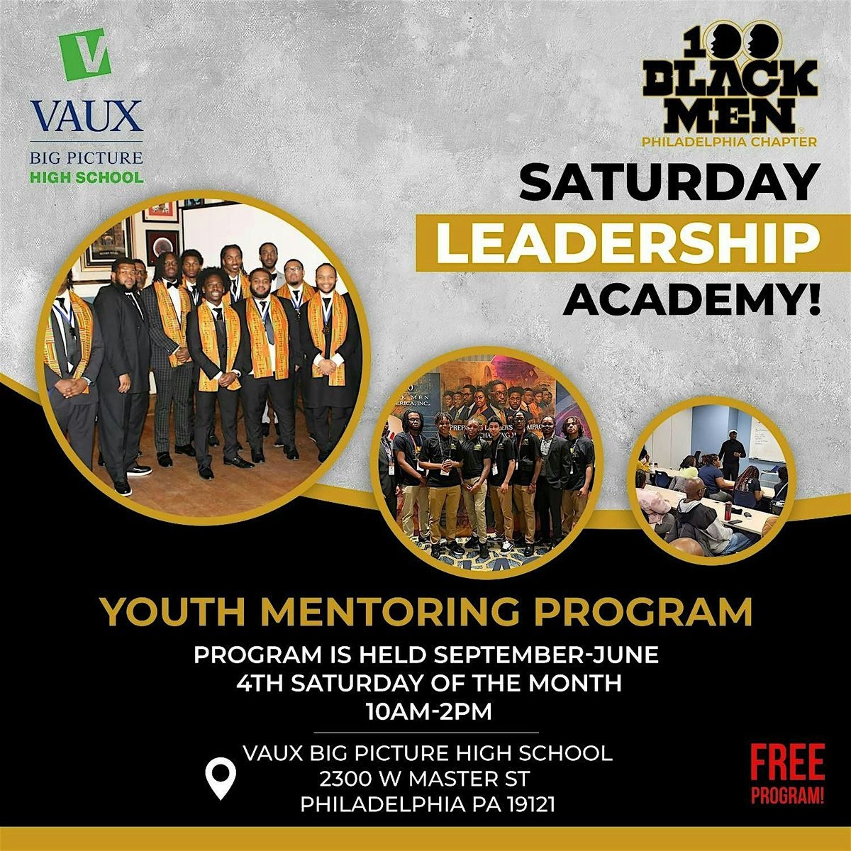 Saturday Leadership Academy at VAUX Big Picture!, 28 March | Event in Philadelphia | AllEvents