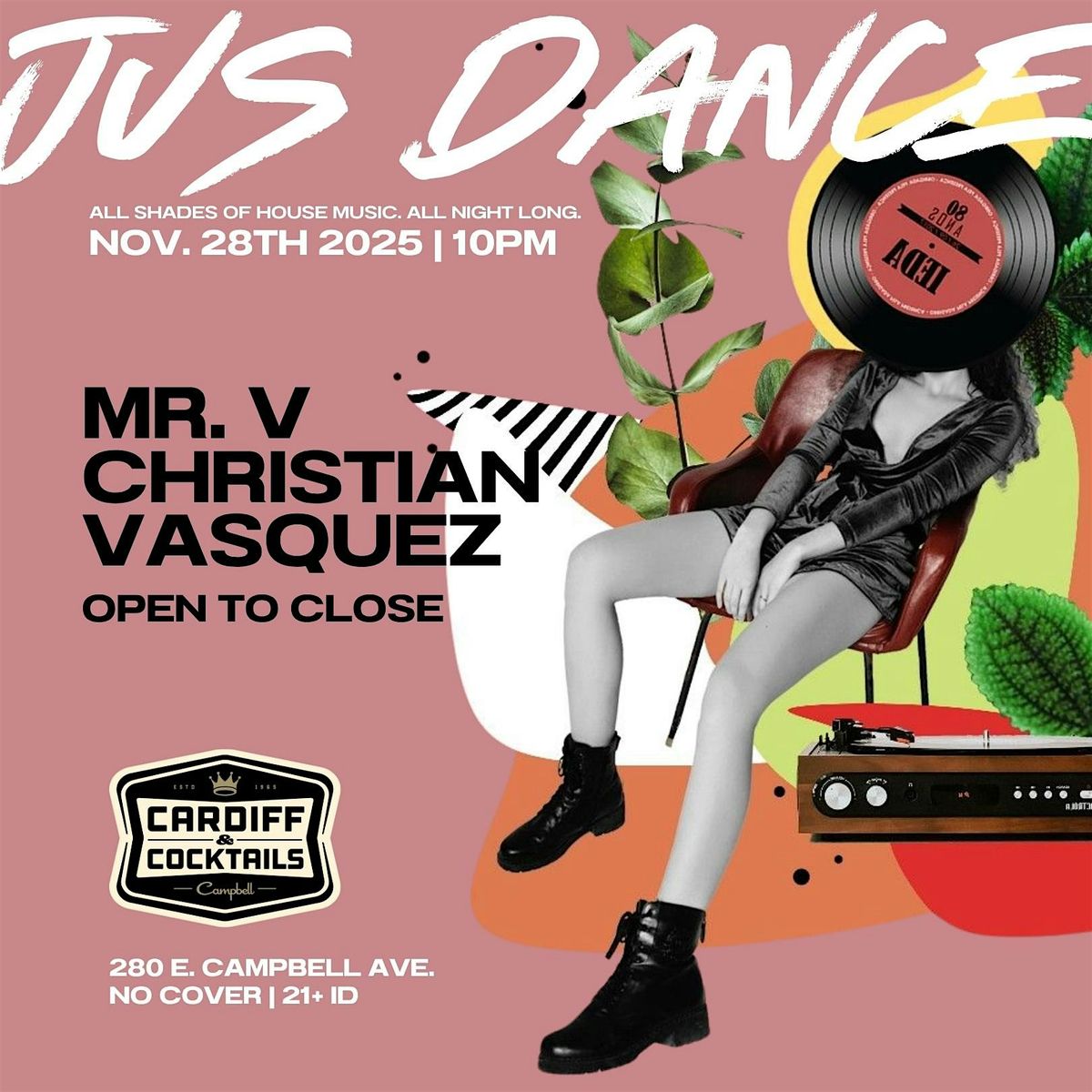 Jus Dance with Mr. V & Christian Vasquez, 28 November | Event in Campbell | AllEvents