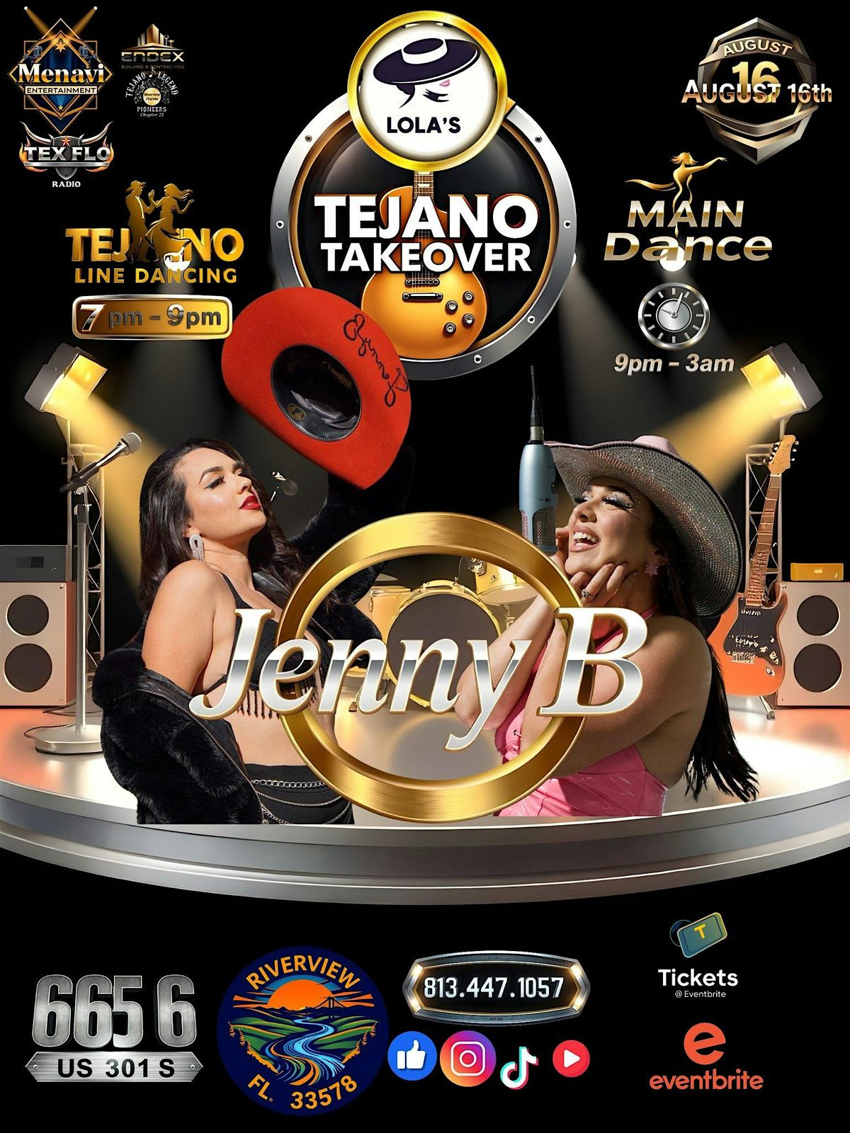 Jenny B-Tejano Line Dancing and Live Performance, 16 August | Event in Riverview | AllEvents
