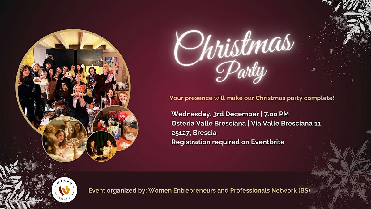 Christmas Networking Aperitivo 2025 by WEAPN, 3 December | Event in Brescia | AllEvents