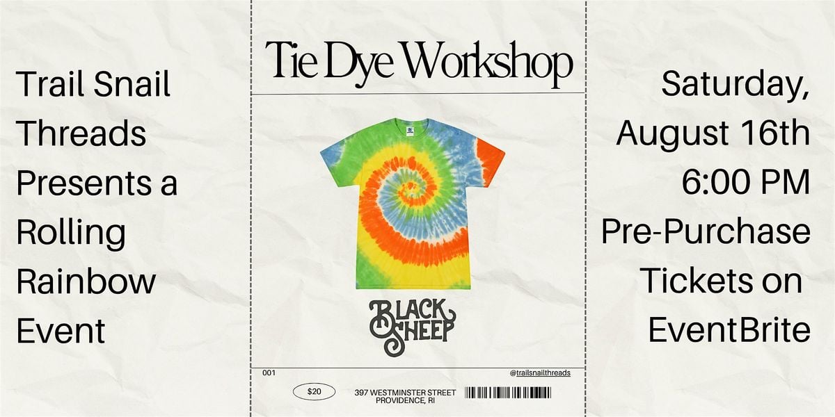 Tie Dye Workshop, 16 August | Event in Providence | AllEvents