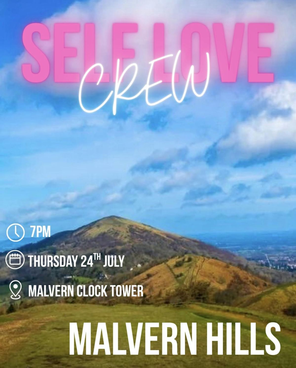 Walk up the Malvern Hills with us 🩷💛🧡, 24 July | Event in Great Malvern | AllEvents