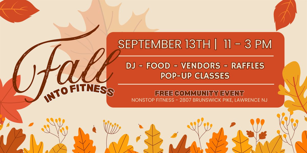 Fall Into Fitness  Community Event, 13 September | Event in Lawrence Township | AllEvents
