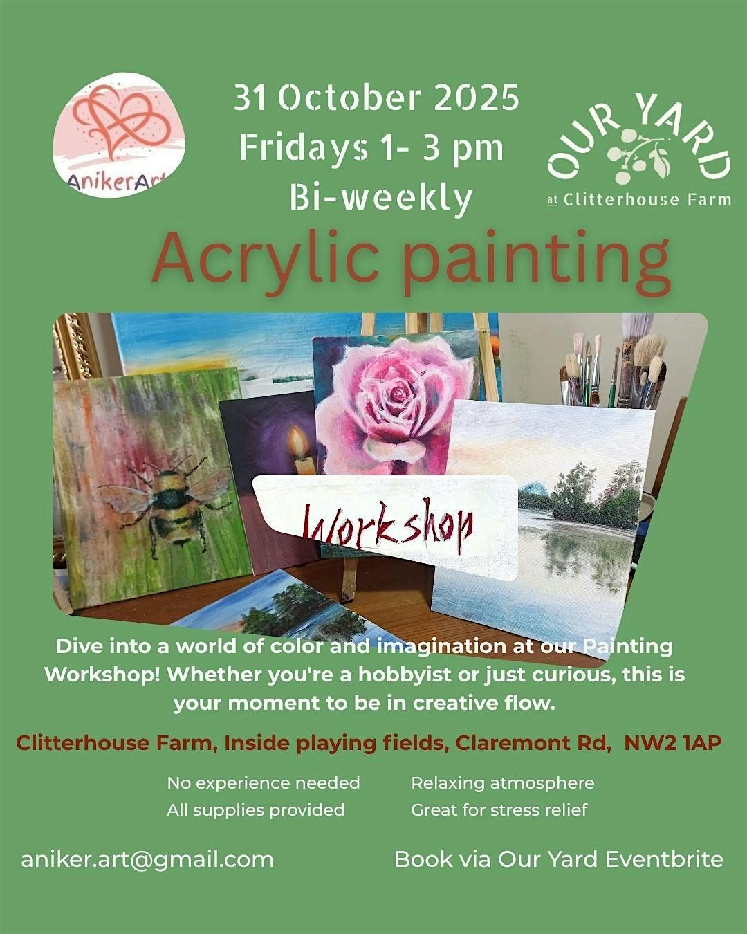 Acrylic painting workshop | Event in Harrow | AllEvents