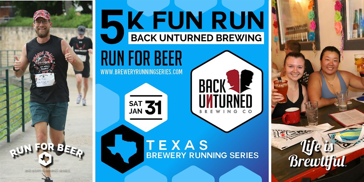 5k Beer Run x Back Unturned Brewing |Texas Brewery Running Series, 31 January | Event in San Antonio | AllEvents