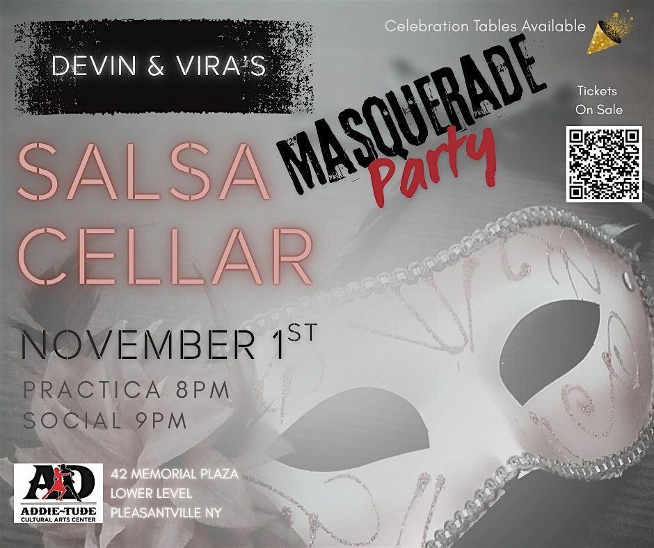 Salsa Cellar with Devin & Vira Masquerade Party, 1 November | Event in Pleasantville | AllEvents