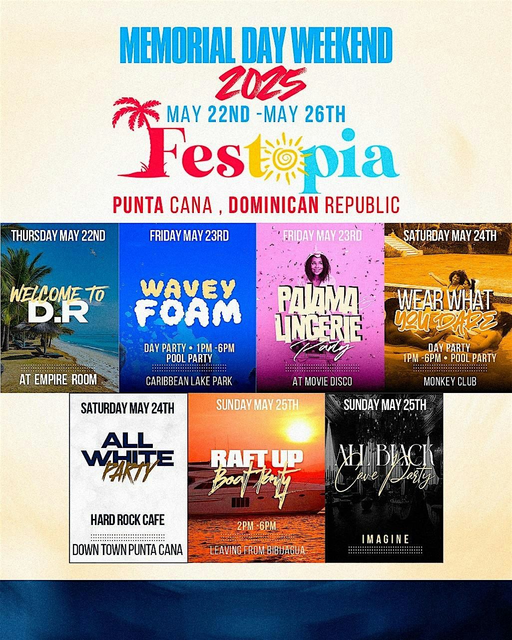 Festopia Dominican  Republic Wavey foam Party, 23 May | Event in Punta Cana | AllEvents