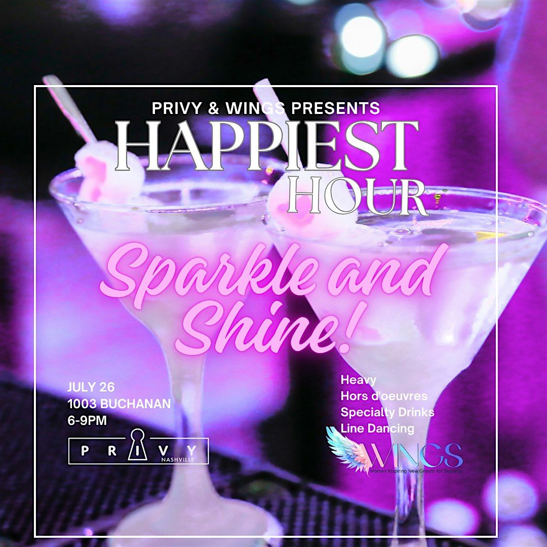 Privy & WINGS present Sip and Sparkle Happiest Hour, 30 August | Event in Nashville | AllEvents