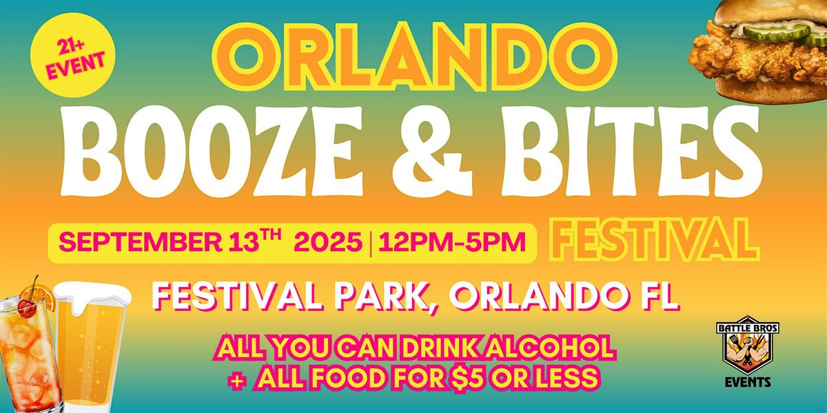 Orlando Booze & Bites Fest, 13 September | Event in Orlando | AllEvents