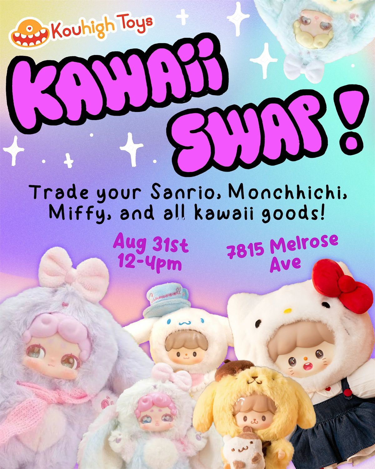 Kouhigh Toys Kawaii Swap, 31 August | Event in Los Angeles | AllEvents